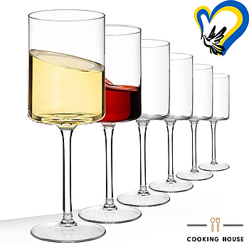 Набір келихів для вина 6шт. Cooking House, набір бокалів для вина 400мл