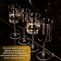 Набір келихів для вина 6шт. Cooking House, набір бокалів для вина 400мл, фото 4