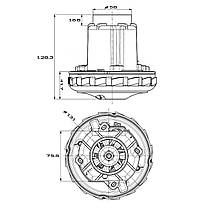 Двигун для пилососів Bosch BWD41740, фото 3