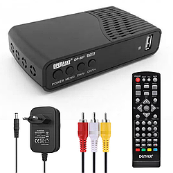 Тюнер Т2 для телевізора OP-507 / Т2 приставка / Тюнер цифровий ефірний Т2 / Телевізійний приймач Т2