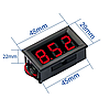 Цифровий вольтметр 5 -120V, Red YT-WDV / Вольтметр автомобільний / Вольтметр цифровий / Вольтметр в авто, фото 9