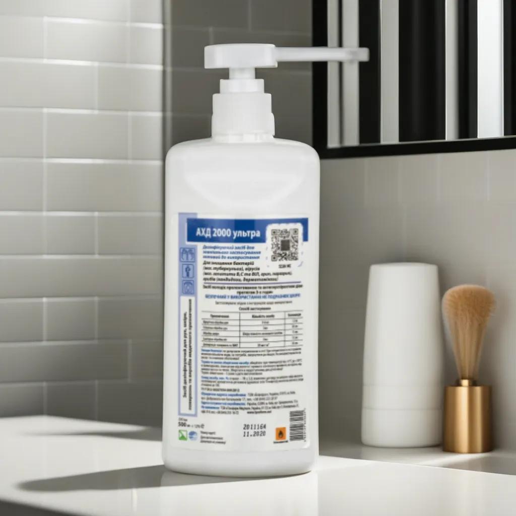 Дезінфікуючий засіб АХД 2000 ультра 500 мл  для обробки рук та поверхонь, фото 1