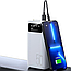 Powerbank 10 000 mAh c 3 USB та ліхтариком, Viaking smart-quality N7, Білий / Зовнішній акумулятор з дисплеєм, фото 6