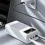 Powerbank 10 000 mAh c 3 USB та ліхтариком, Viaking smart-quality N7, Білий / Зовнішній акумулятор з дисплеєм, фото 10