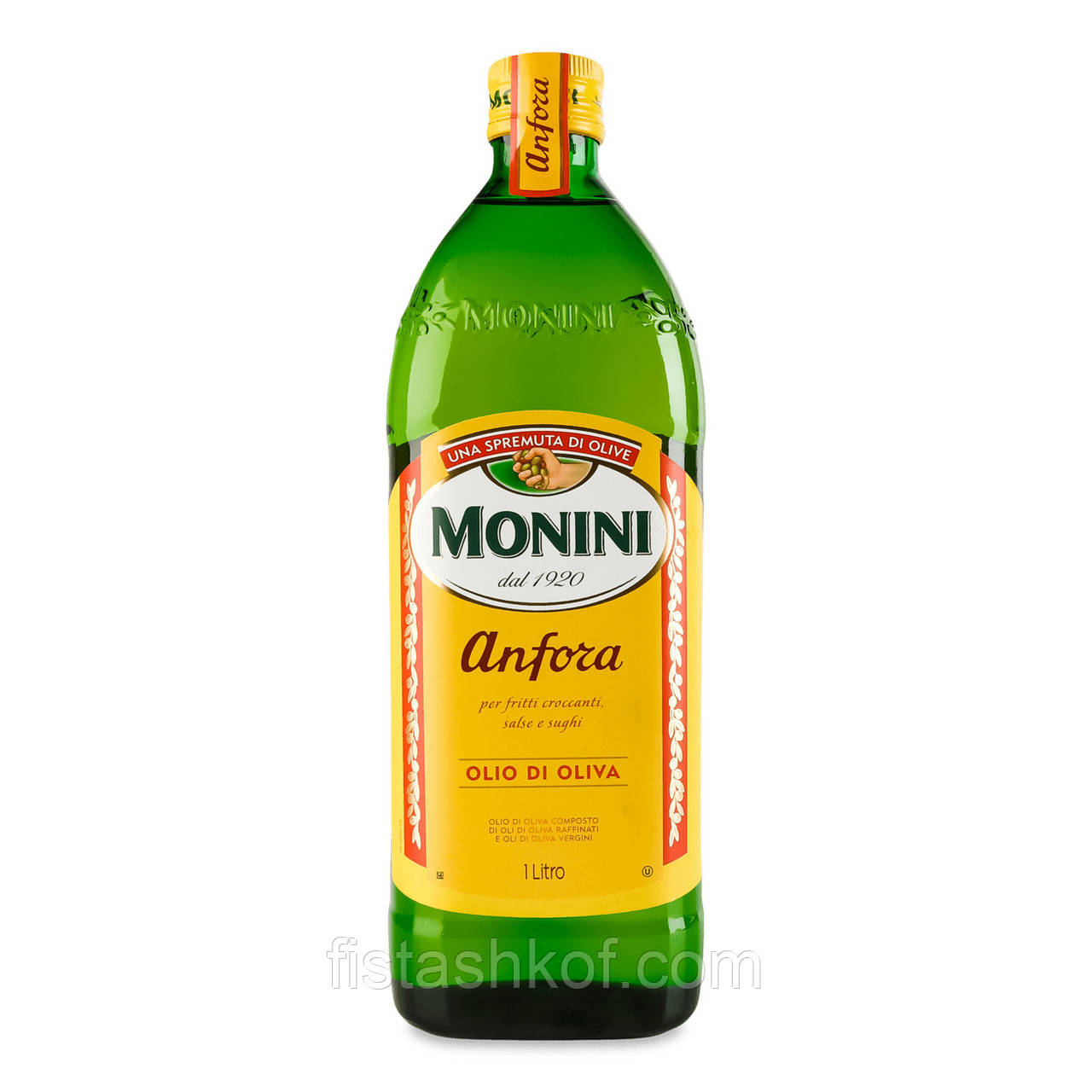 Олія оливкова Monini Anfora скляна пляшка, 1л