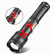 Ліхтар ручний PLD-P815 PM10-TG+COB(white+red), power bank, індикація заряду, ЗУ Type-C, zoom, фото 7