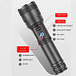 Ліхтар ручний PLD-P815 PM10-TG+COB(white+red), power bank, індикація заряду, ЗУ Type-C, zoom, фото 8