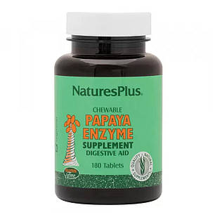 Травні ферменти папайї (Chewable Papaya Enzyme Supplement) 180 жувальних таблеток NAP-04460