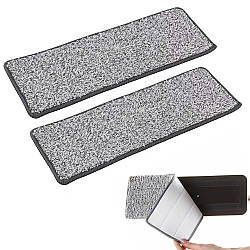 Комплект 2 шт Запаска для швабри-натирача з мікрофібри 32*11 см / Змінна насадка для швабри-натирача