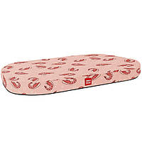 Мягкая лежанка (80x55см) со съемным чехлом "Креветка" для собак WAUDOG Relax, M / Матрас-лежак для собачек