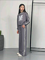 Костюм для девочки с брюками палаццо на рост 128-134, 152-158, 164см