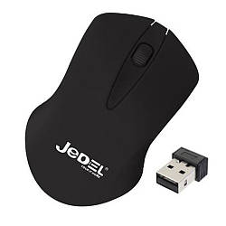 Миша бездротова JEDEL W120, 10 метрів 2,4 ГГц, Чорна / Комп'ютерна мишка / USB мишка