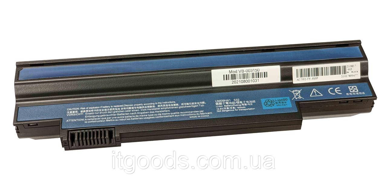 Акумулятор / АКБ / батарея Acer Aspire one UM09G31 UM09H31 UM09H36 UM09H41 532h NAV50 Aspire One 533 7800mAh