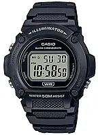 Часы Casio W-219H-1A наручные мужские спортивные черные | оригинальные часы Casio, с гарантией на 2 года