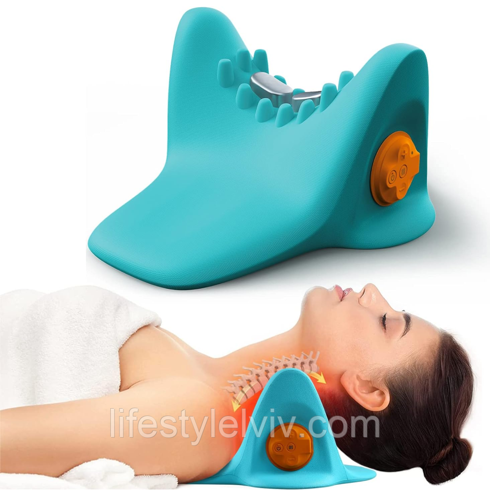 Масажна подушка підголовник U-подібний для шиї та плечей, W22 / Релаксатор подушка анатомічної форми, фото 1