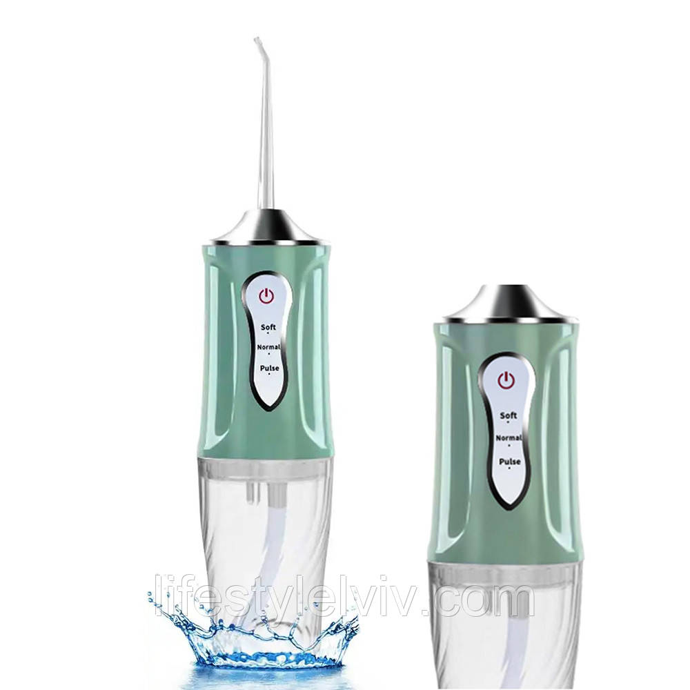 Іригатор портативний з 4 насадками Oral Irrigator S3J2 / Електричний іригатор / Іригатор для зубів