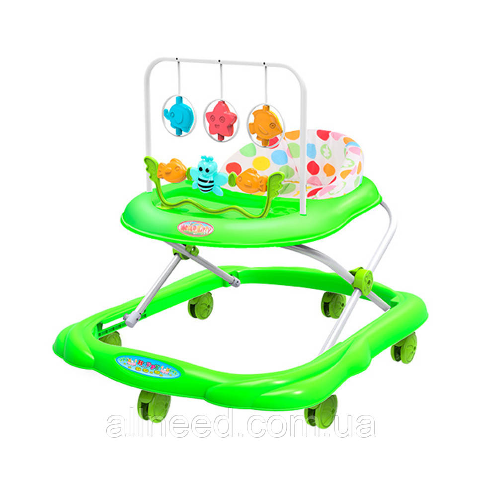 Ходунки дитячі BW2305 з брязкальцями 69x55x58 см (Зелений)