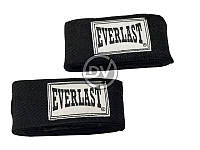 Бинт боксерский Everlast 4 м черный (пара)