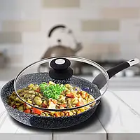 Сковорода Edenberg EB-9166 (24 см) із гранітним покриттям.