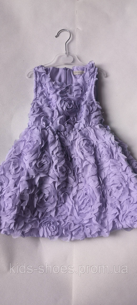 Шикарне дитяче плаття троянди сереневе - фото 1 - id-p2112363598