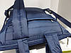 Рюкзак жіночий місткий з кишенями модний під документи А4 синяDolly 495, фото 10