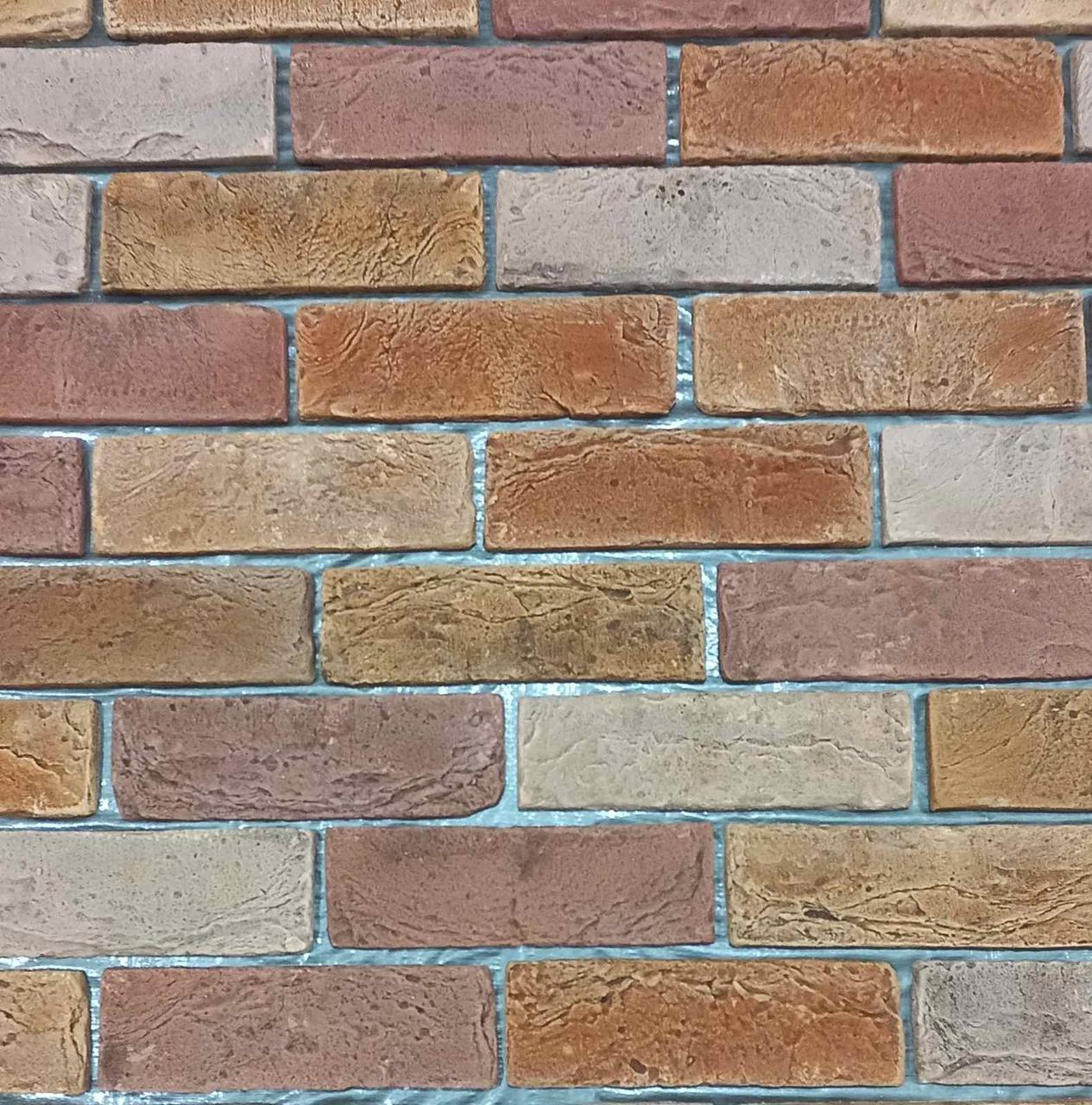 Декоративна гіпсова плитка "Клінкер" 0,9 м2/уп. мікс