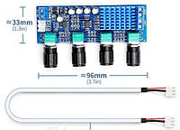 Підсилювач звука 2х80 Вт TPA3116D2 XH-M577 стерео з темброблоком