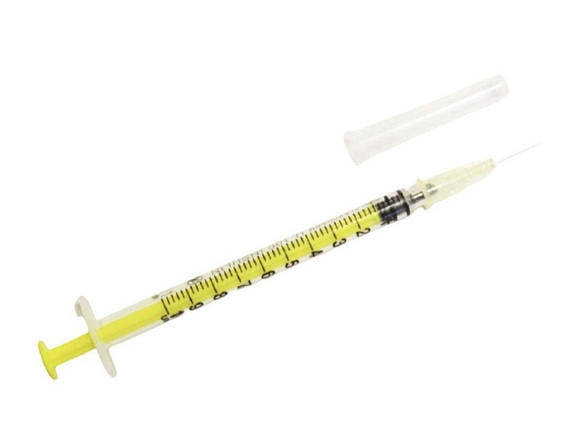 Шприц 1 мл ALEXPHARM (голка з'ємна) 27 G (200шт/уп), фото 1