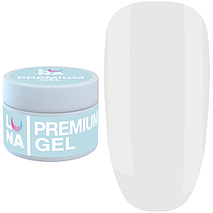 Гель для нарощування LUNA Premium Gel №01, 15 мл прозорий