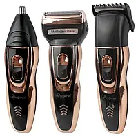 Набор для стрижки Gemei GM 595 Hair Trimmer. Электробритва, триммер с насадками Джемей.