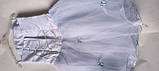 Ошатне пишне корсетне плаття біло-блакитне дівчинці 4-6 років, фото 7
