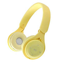 Беспроводные наушники с микрофоном Wireless Headphone Y08 |SD Card| Желтый
