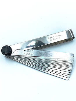 Щуп для вимірювання зазорів 0,05-1,0 20 шт/100мм FORMAT Німеччина