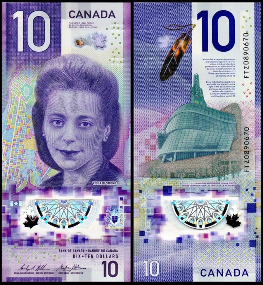 Канада / Canada 10 Dollars 2018 Pick NEW UNC Commemorative *пластик* UNC!