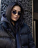 Куртка пуховик жіноча демісезонна коротка без капюшона Марсель чорна, фото 3
