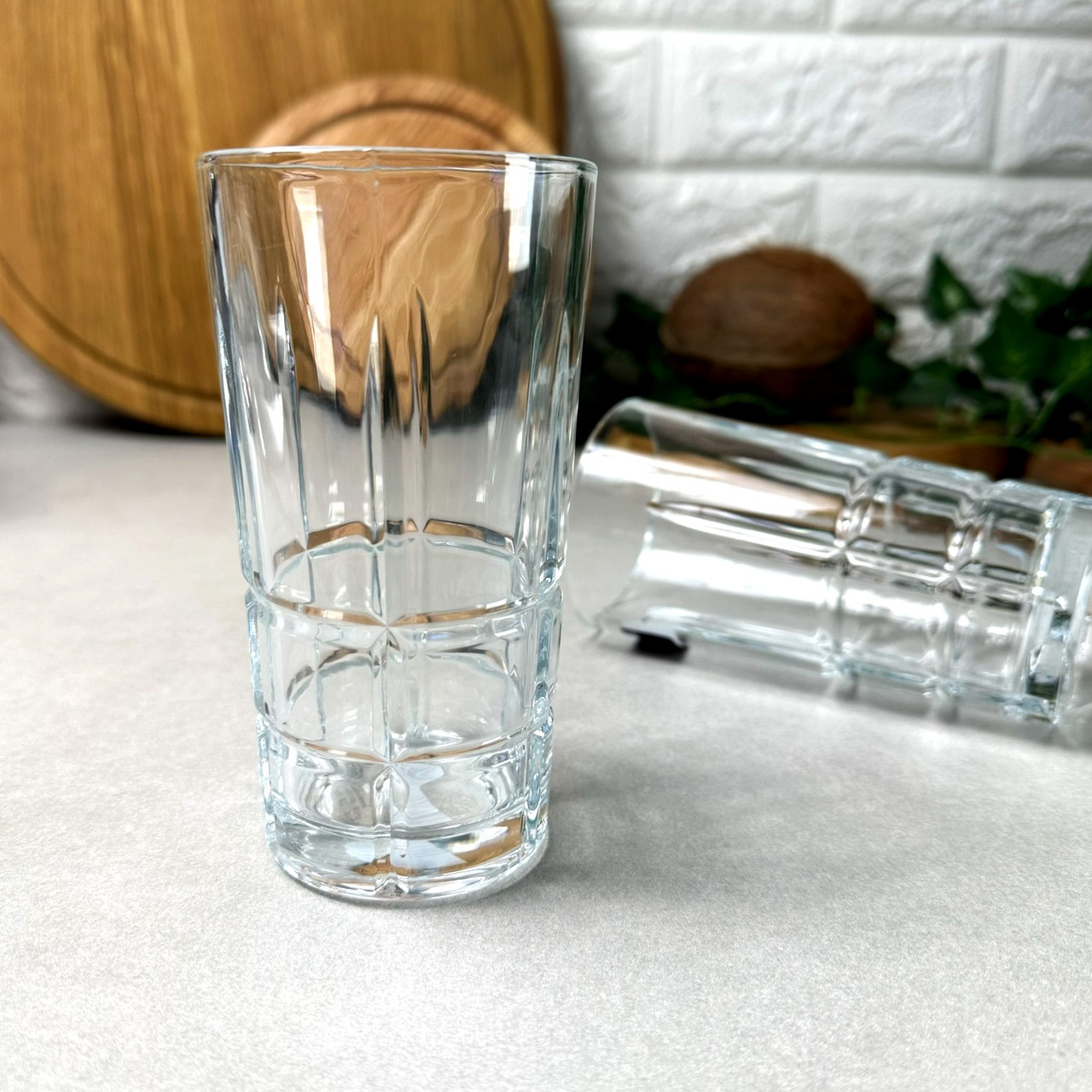 Високі скляні стакани 6 шт 280 мл Шериф, фото 1