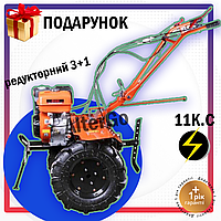 Бензиновые мотоблоки с воздушным охлаждением,Бензиновый мотоблок с активной фрезой, Мощный мотоблок