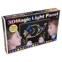 Оптична мозаїка 180 світних деталей, дитячий конструктор 3D Magic Light Panel 888