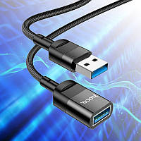 Кабель удлинитель 1.2m USB на USB для передачи данных USB 3.0 поддержка функции OTG 3A Hoco UIO7