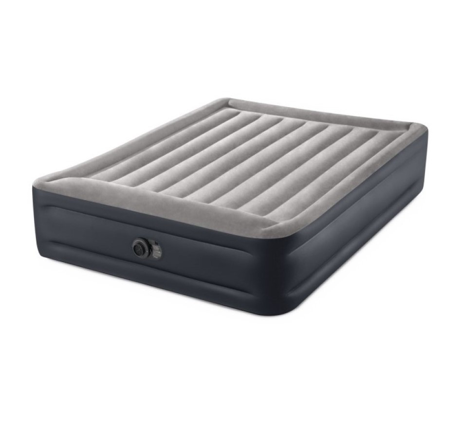 Intex 64136 надувне ліжко Pillow Rest Raised Bed (203х152х42см) з вбудованим електронасосом