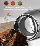 Кавомолка Електрична RAF R 7120, Подрібнювач Кавових Зерен, Coffee Bean Grinder, фото 6