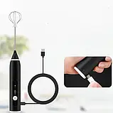 Електричний Бездротовий USB Вінчик-міксер RAF R.322, Капучинатор, Спінювач, Піноутворювач, Електричний бездротовий USB, фото 3