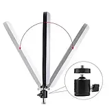 Кільцева Led Лампа Ring Light 16 см на Круглому Штативі з 2 Тримачами (зелена коробка), Набір для Блогера, фото 6