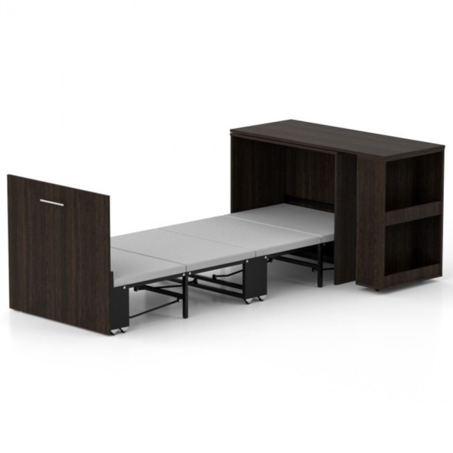 Ліжко-трансформер + Письмовий стіл + Тумба + Комод Sirim-C1 (4 в 1) / Білий ТМ Knap Knap