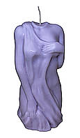 Свічка із соєвого воску Проміс-Плюс Female Torso колір лавандовий