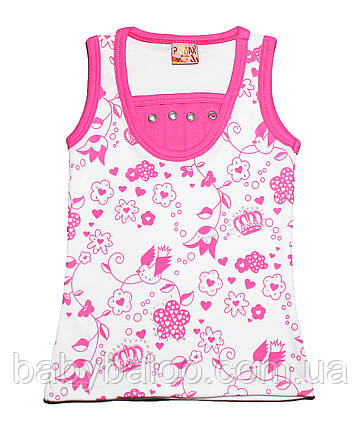 Дитяча футболка з принтом і манжетою МЕТЕЛИК камені смужка (зростання від 104см до 128 см), фото 1