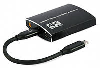 Адаптер-переходник USB-C на 2 HDMI (2 независимых экрана)/PD/Аудио 3,5 Cablexpert A-CM-HDMIF2-01 - MiniLavka
