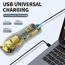 Машинка для Стрижки Волосся DSP 90460 Green/Yellow, Бездротовий Тример, фото 5