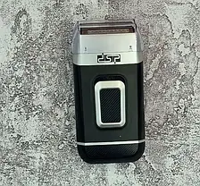 Акумуляторна Чоловіча Електробритва DSP 60102 для гоління бороди і вусів, Шейвер для Ідеальної Гладкості, фото 3