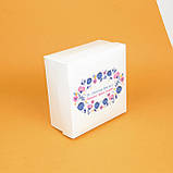 Коробка подарункова 8 березня 200*200*100 Коробка для подарункового бокса "Зі святом весни", фото 4